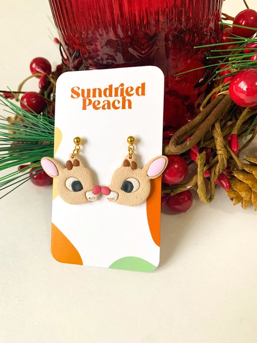Clarice Reindeer Earrings