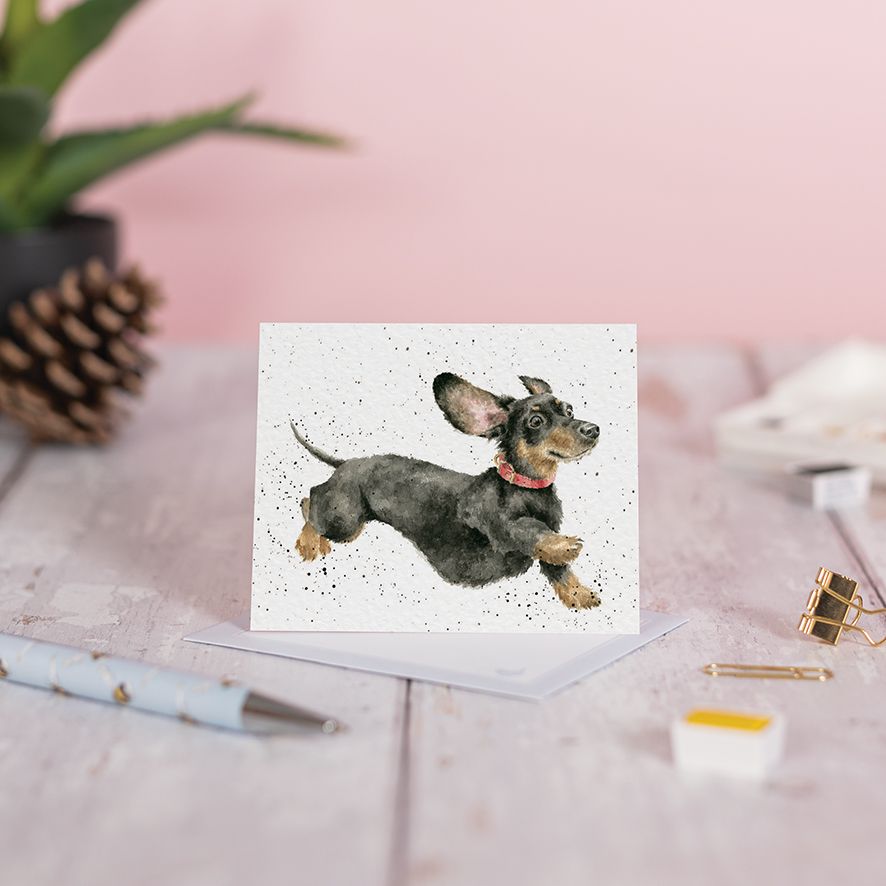 That Friday Feeling Dachshund Enclosure Card