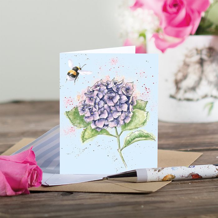 Hydrangea Bee Enclosure Card