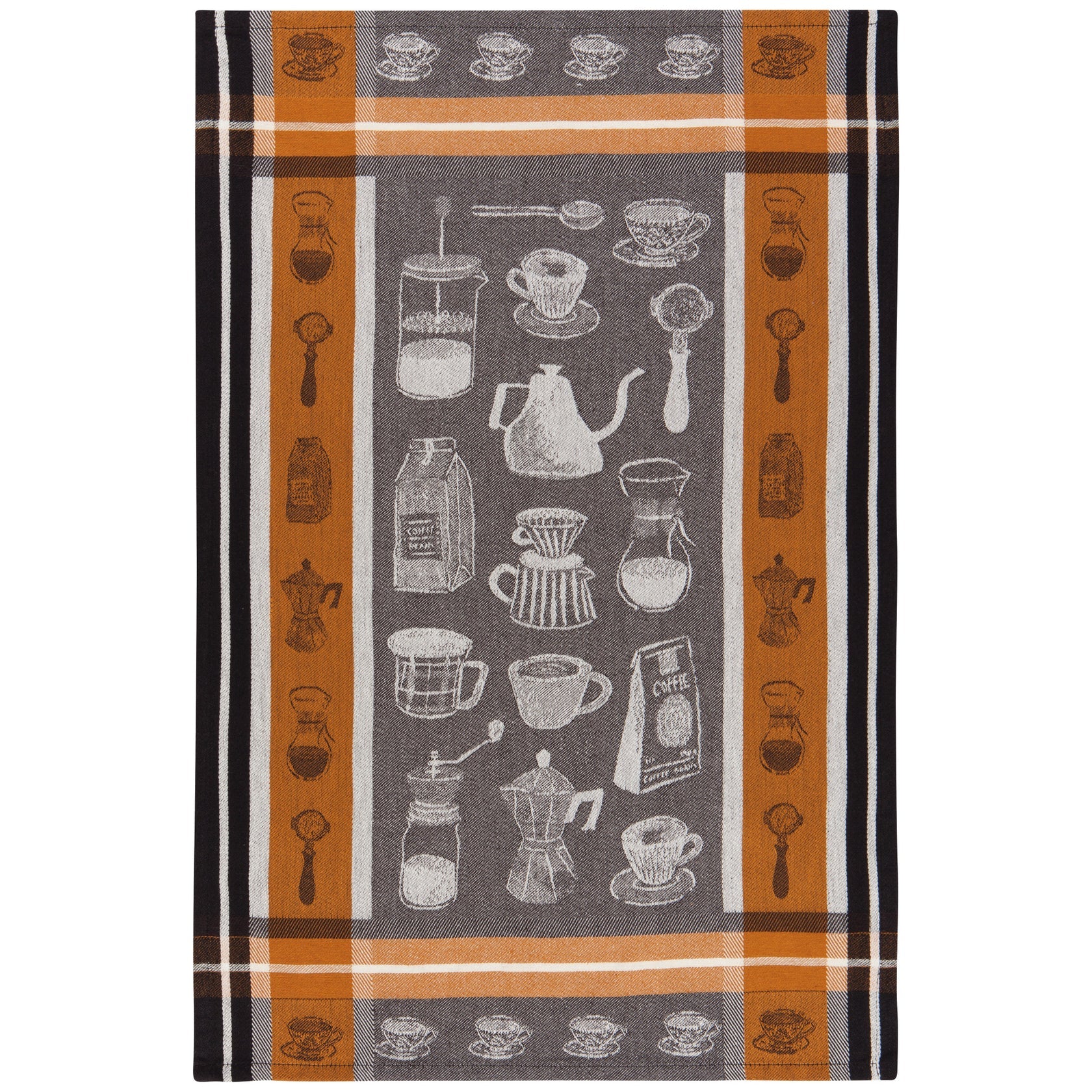 Coffee Break Woven Jacquard Dishtowel