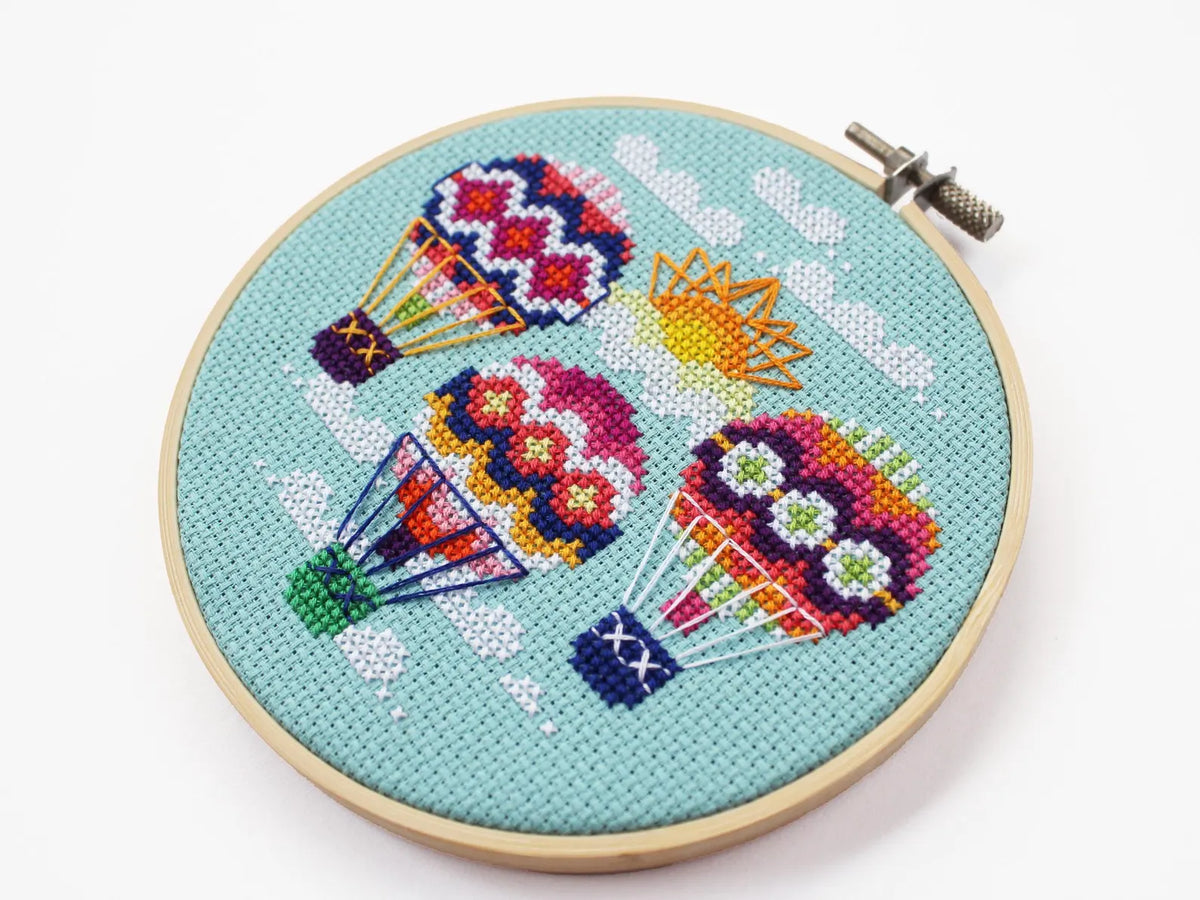 Hot Air Balloon Counted Cross Stitch Kit 🇨🇦