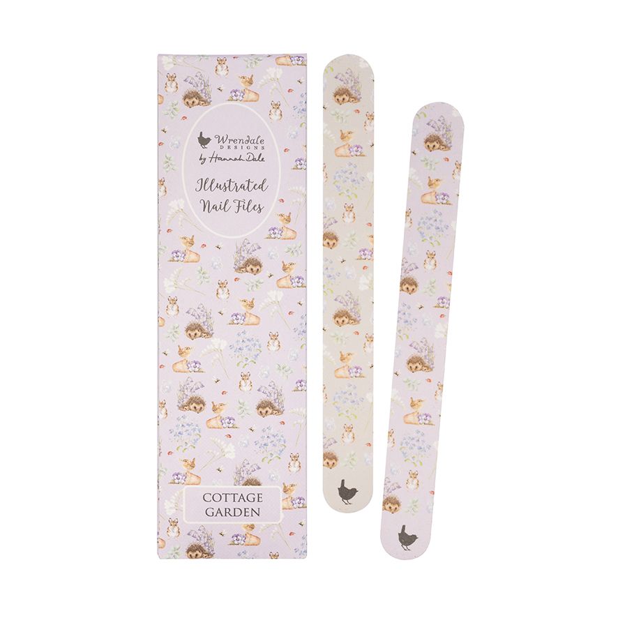 Cottage Garden Hedgehog & Wren Nail File Set