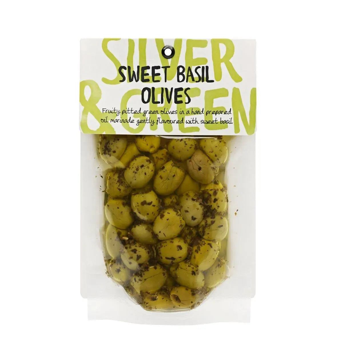 (*15) Sweet Basil Green Olives