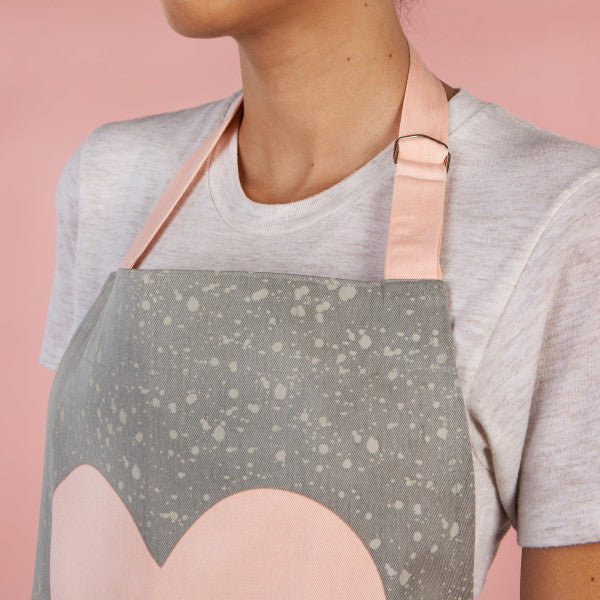 Heart Print Apron