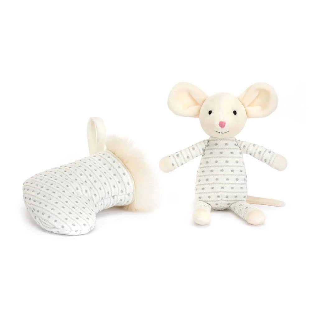Jellycat Shimmer Stocking Mouse