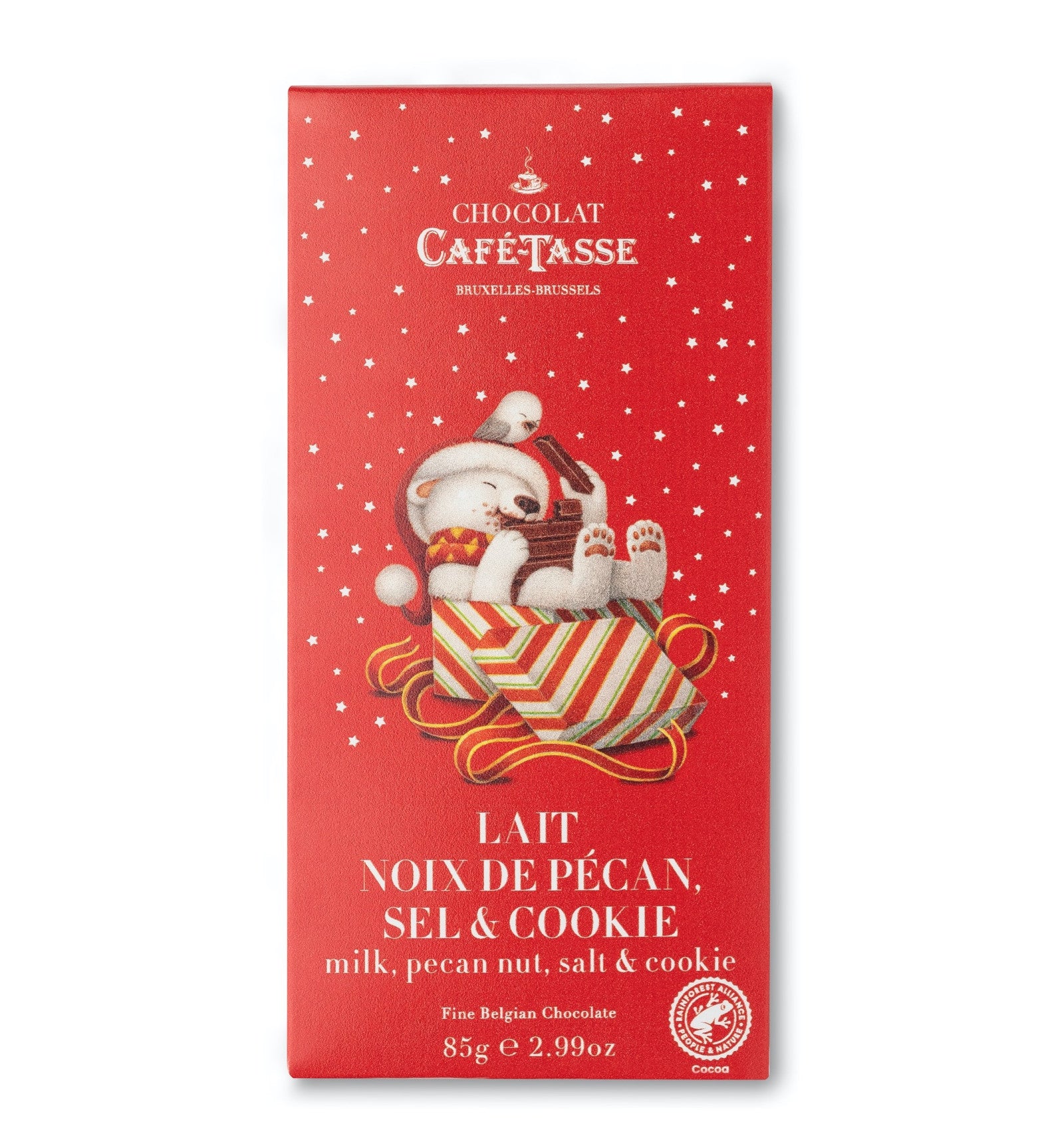 (*15) Cafe-Tasse Milk Chocolate Bar With Salted Pecans