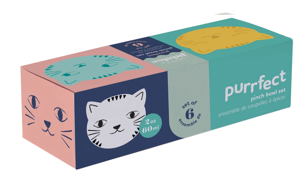 Purrfect Pinch Bowls, Set of 6
