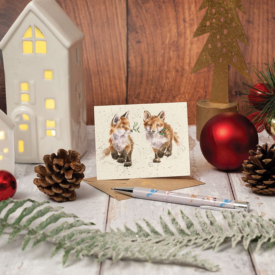 Glad Tidings Fox Enclosure Card