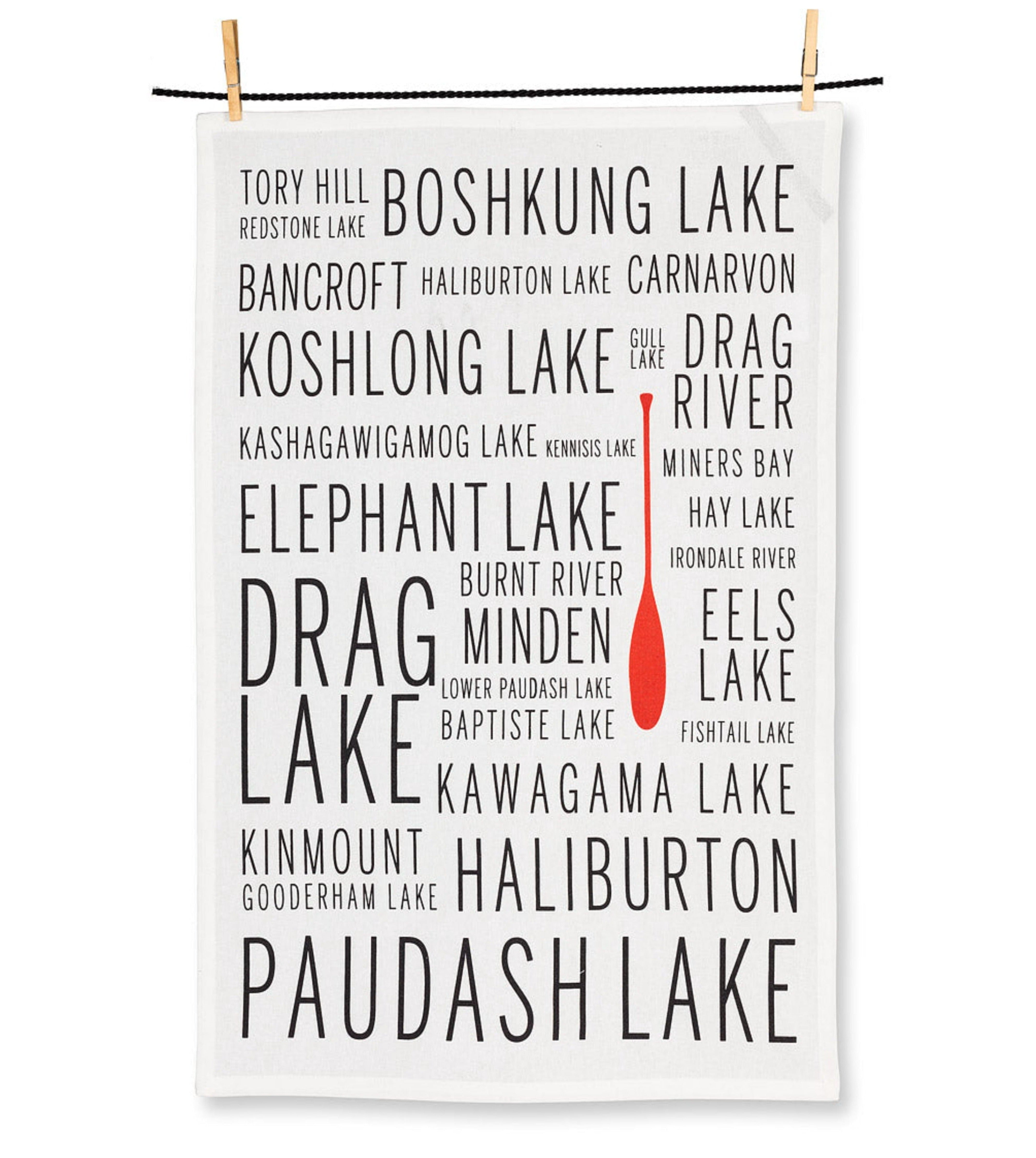 Haliburton Names Tea Towel