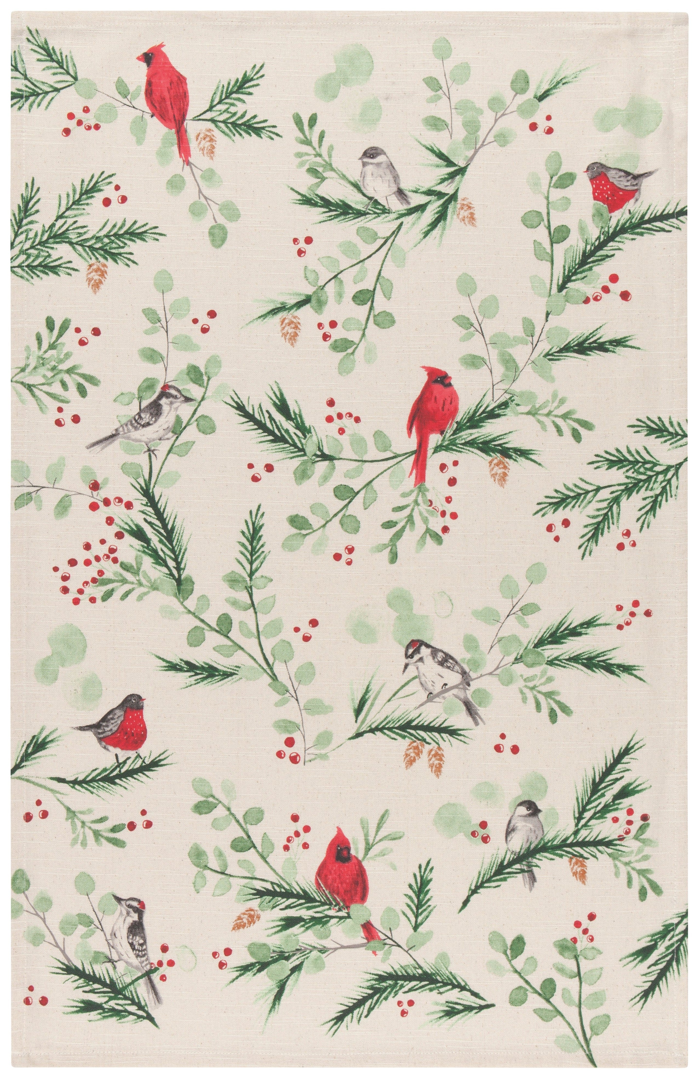Forest Birds Tea Towel