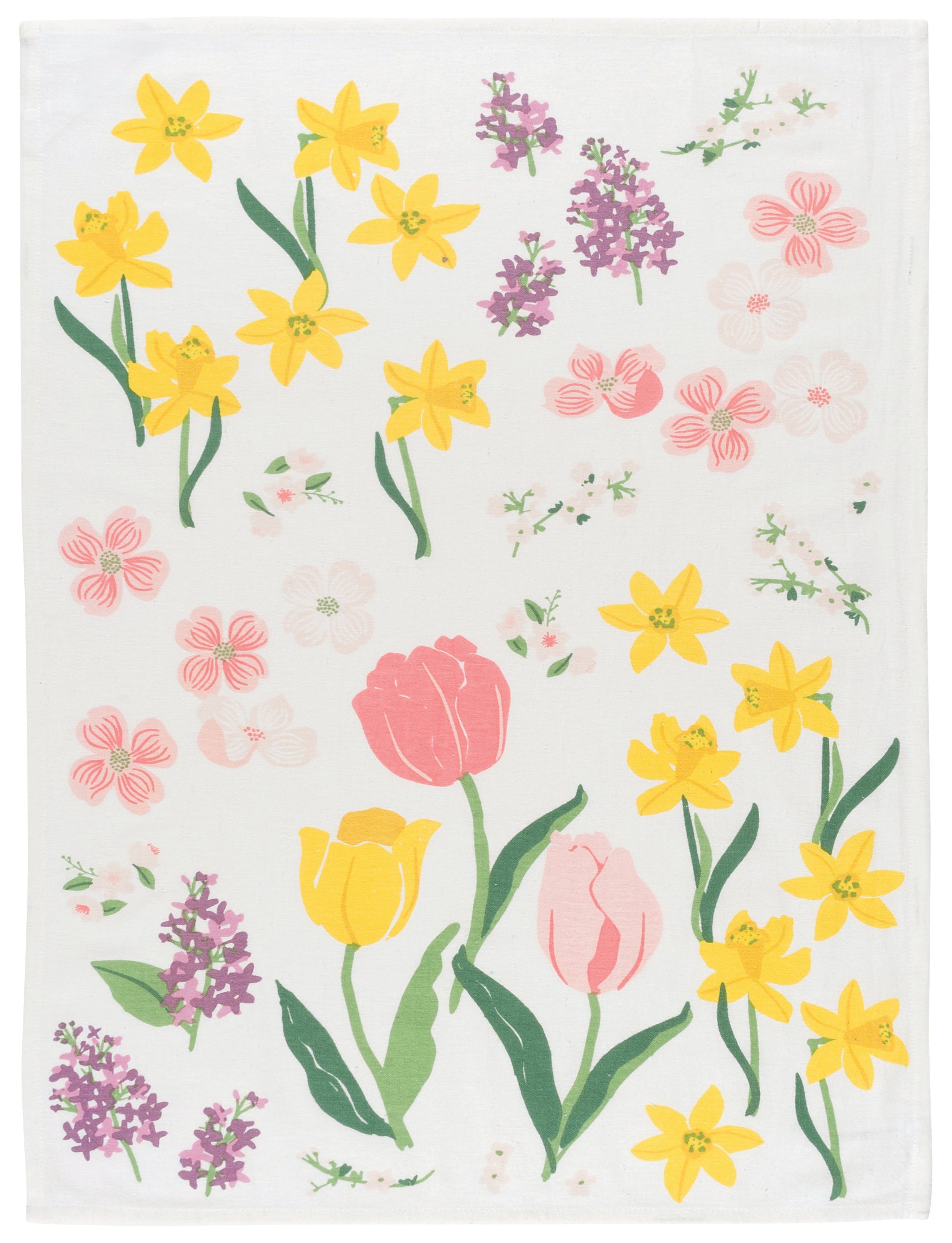 Flowers Of The Month Bakers Flour Sack Tea Towels, Set of 3