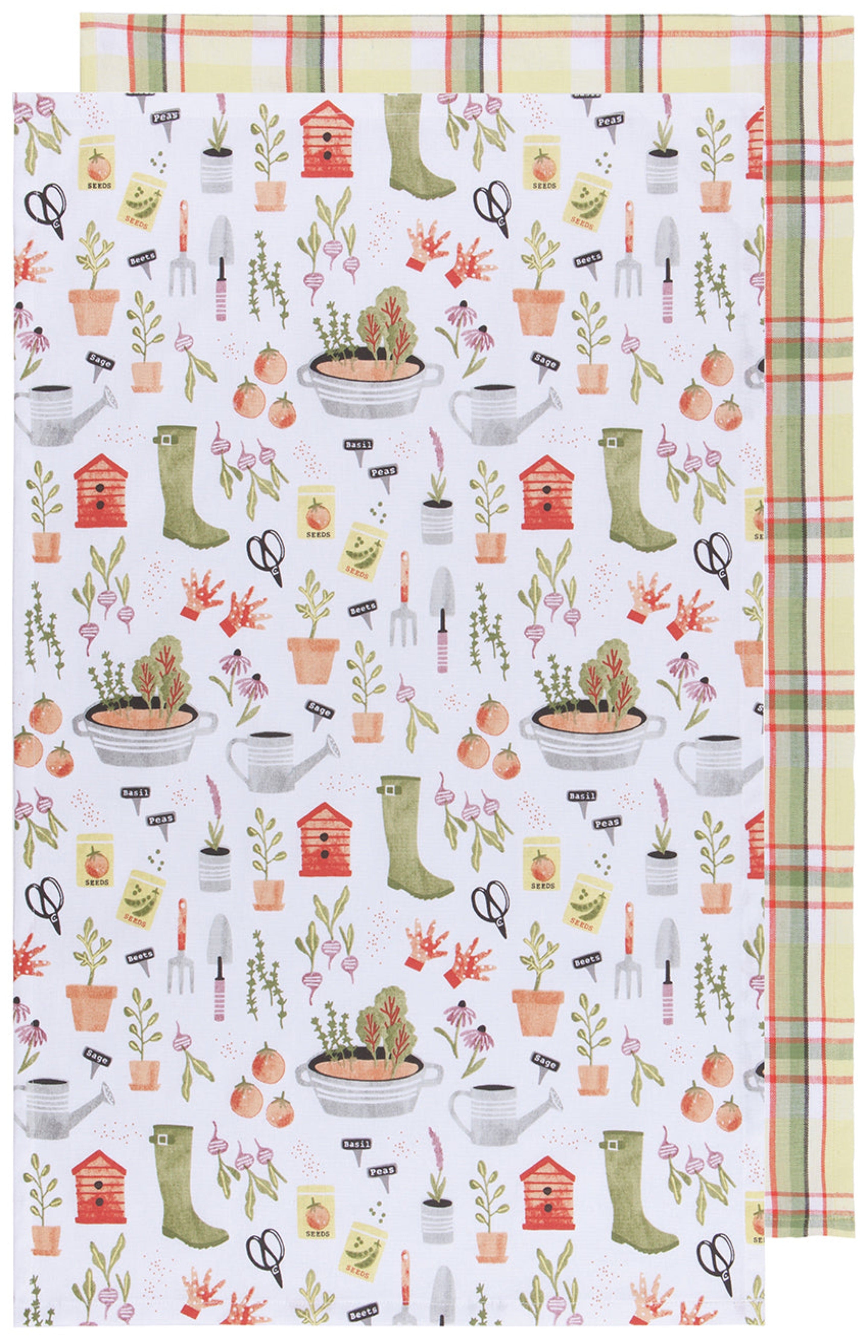 In the Garden Dishtowels, Set of 2