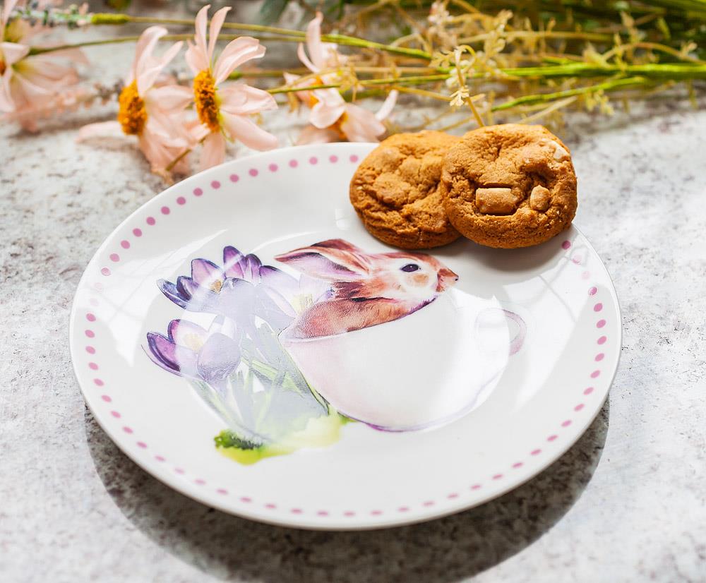 Bunny & Crocus Small Plate