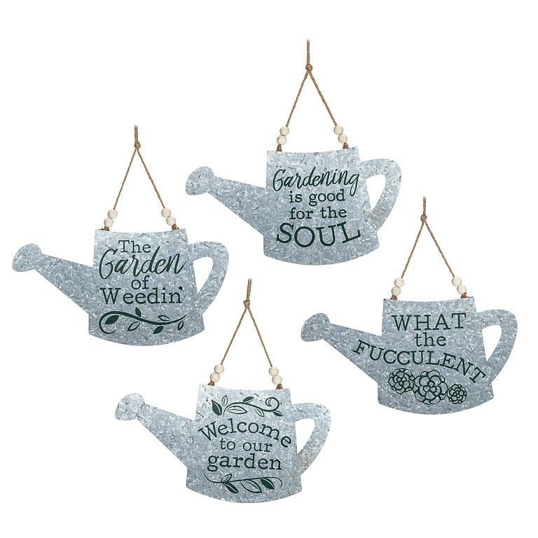 Watering Can Slogan Sign