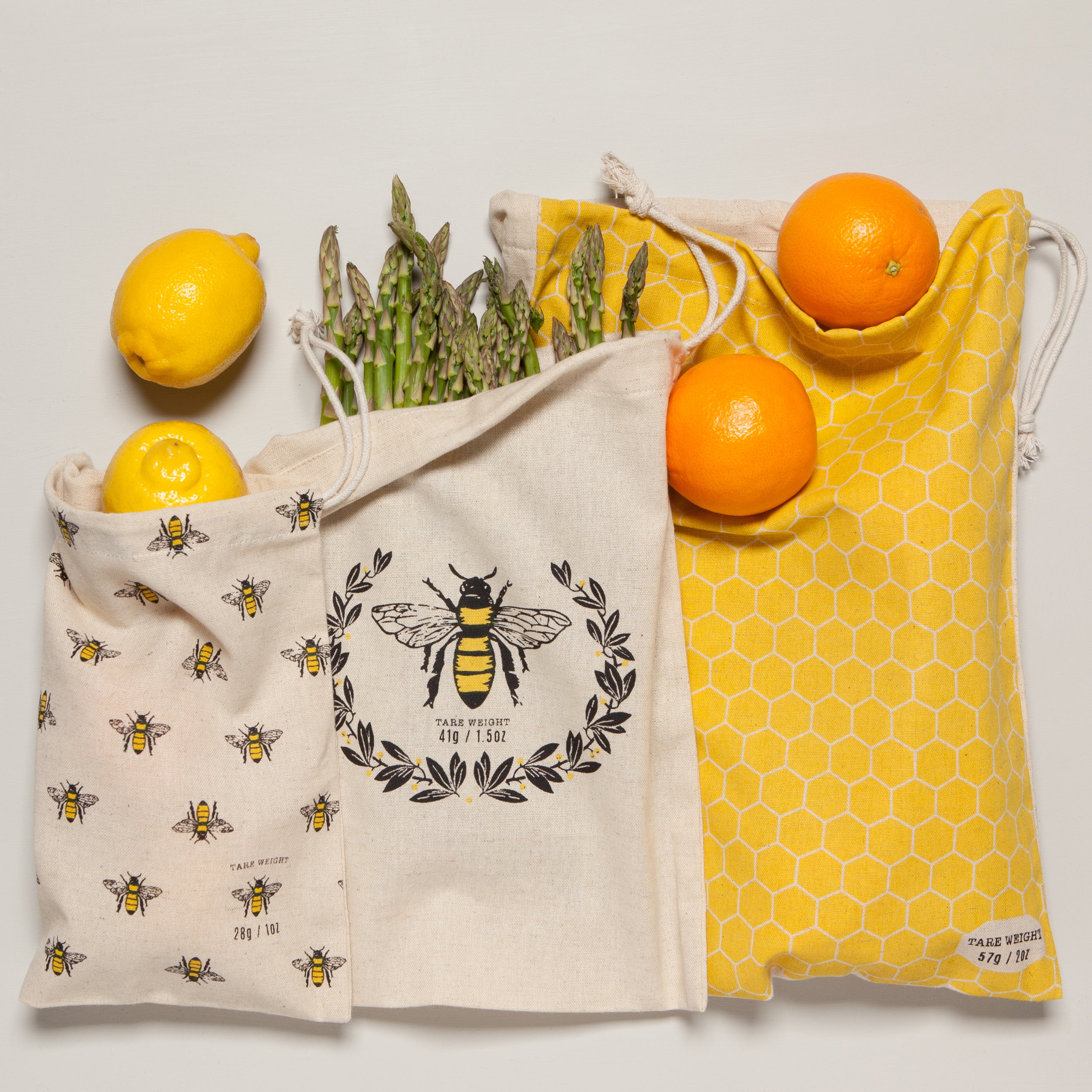 Busy Bee Reusable Produce Bag, Set of 3