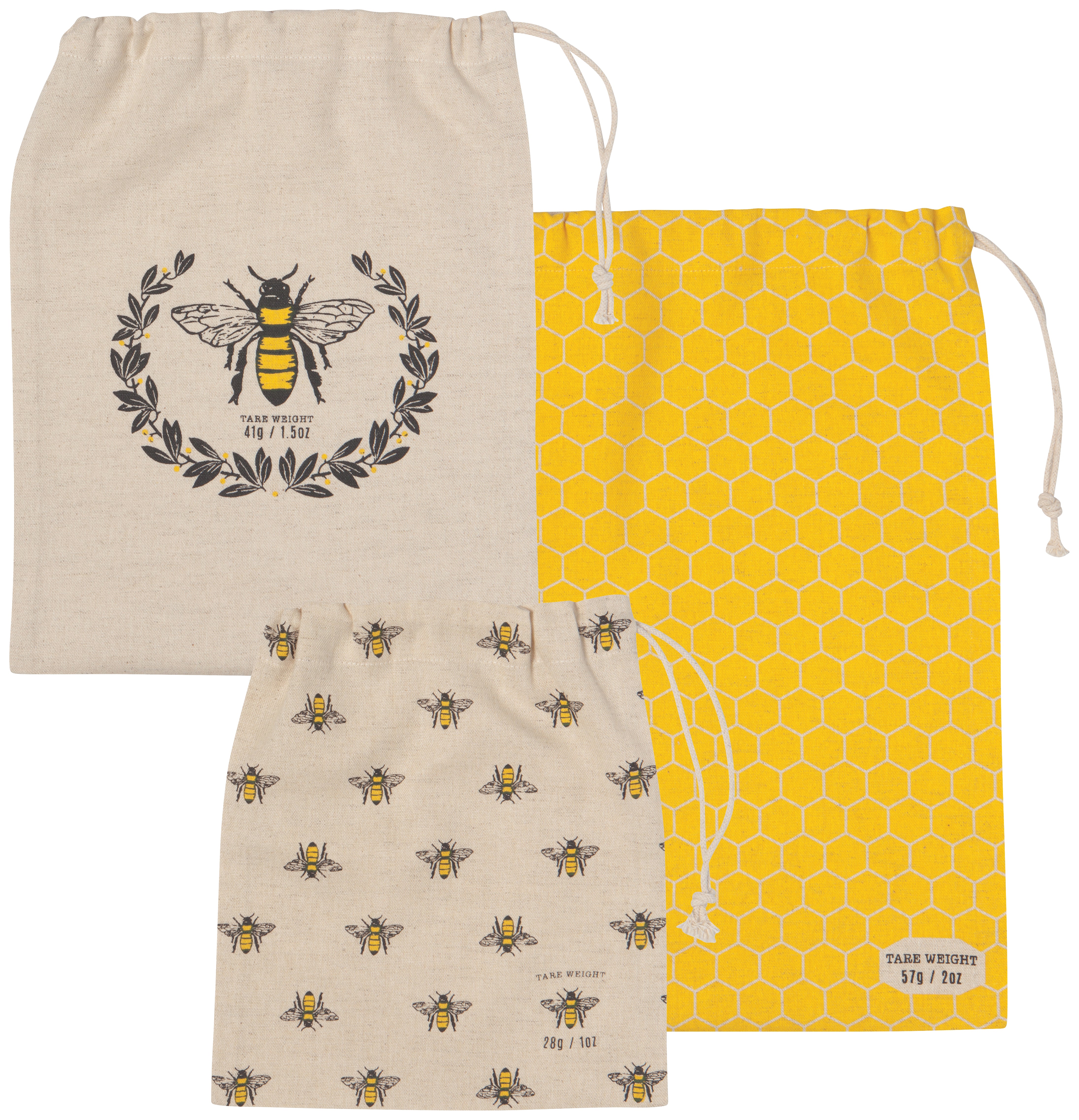 Busy Bee Reusable Produce Bag, Set of 3