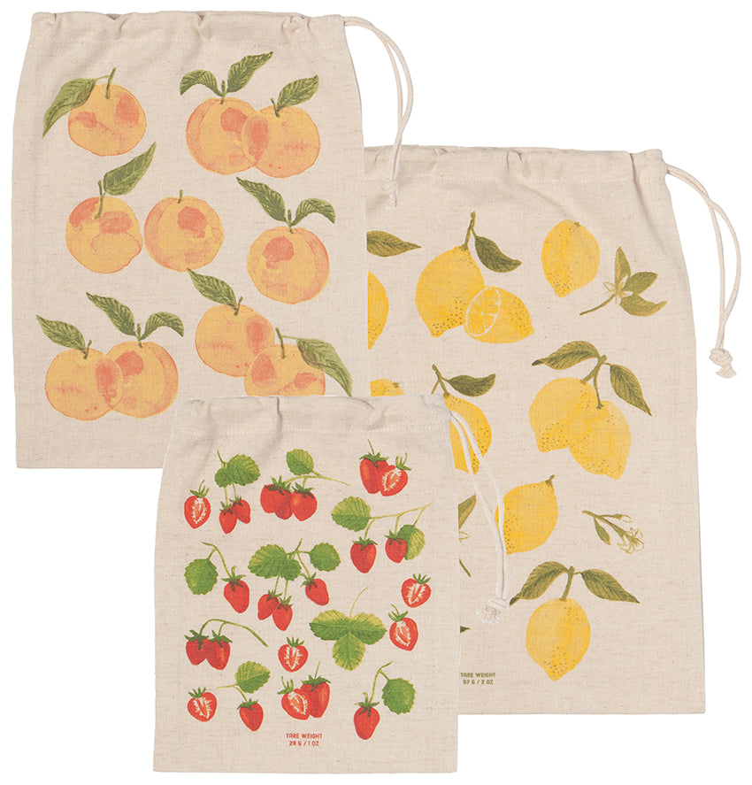 Fruit Salad Reusable Produce Bag, Set of 3