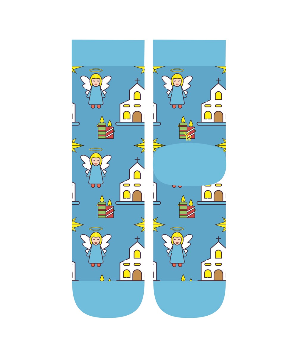 Holy Night, Holiday Crew Socks