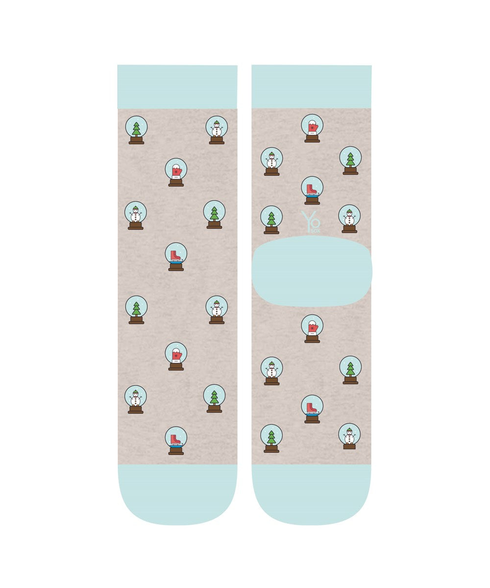 Snow Globe, Holiday Crew Socks