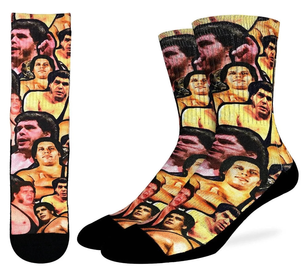 Andre the Giant Collage , Active Fit Socks