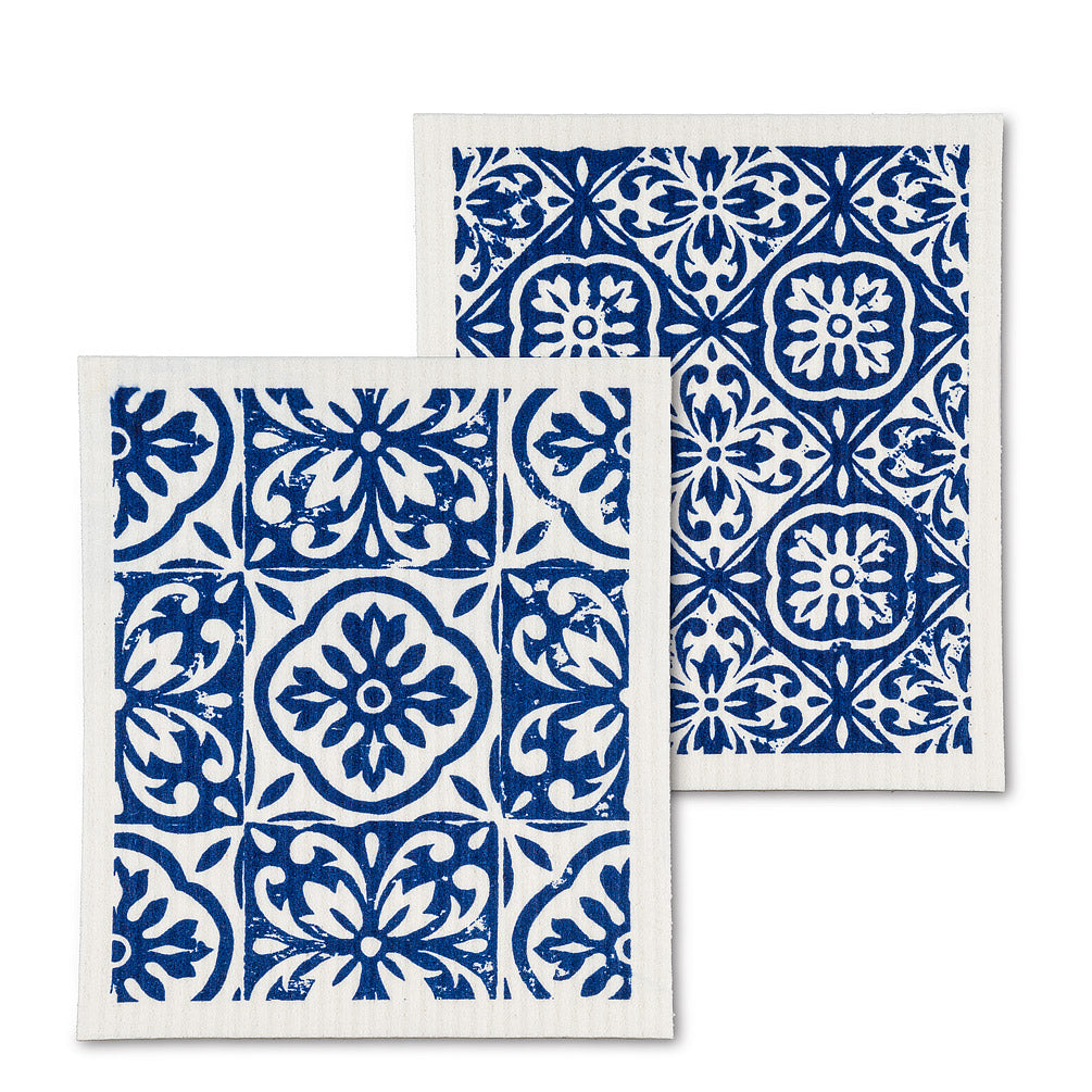 Blue Tile, Set of 2