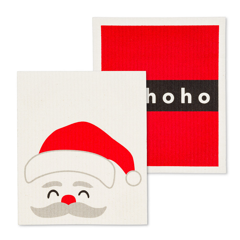 Peeking Santa, Set of 2