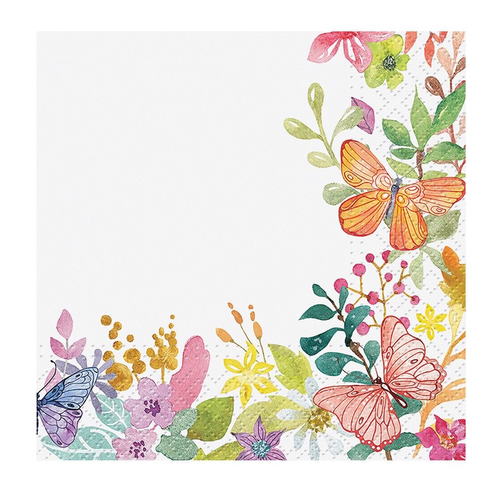 Watercolour Meadow Cocktail Napkins