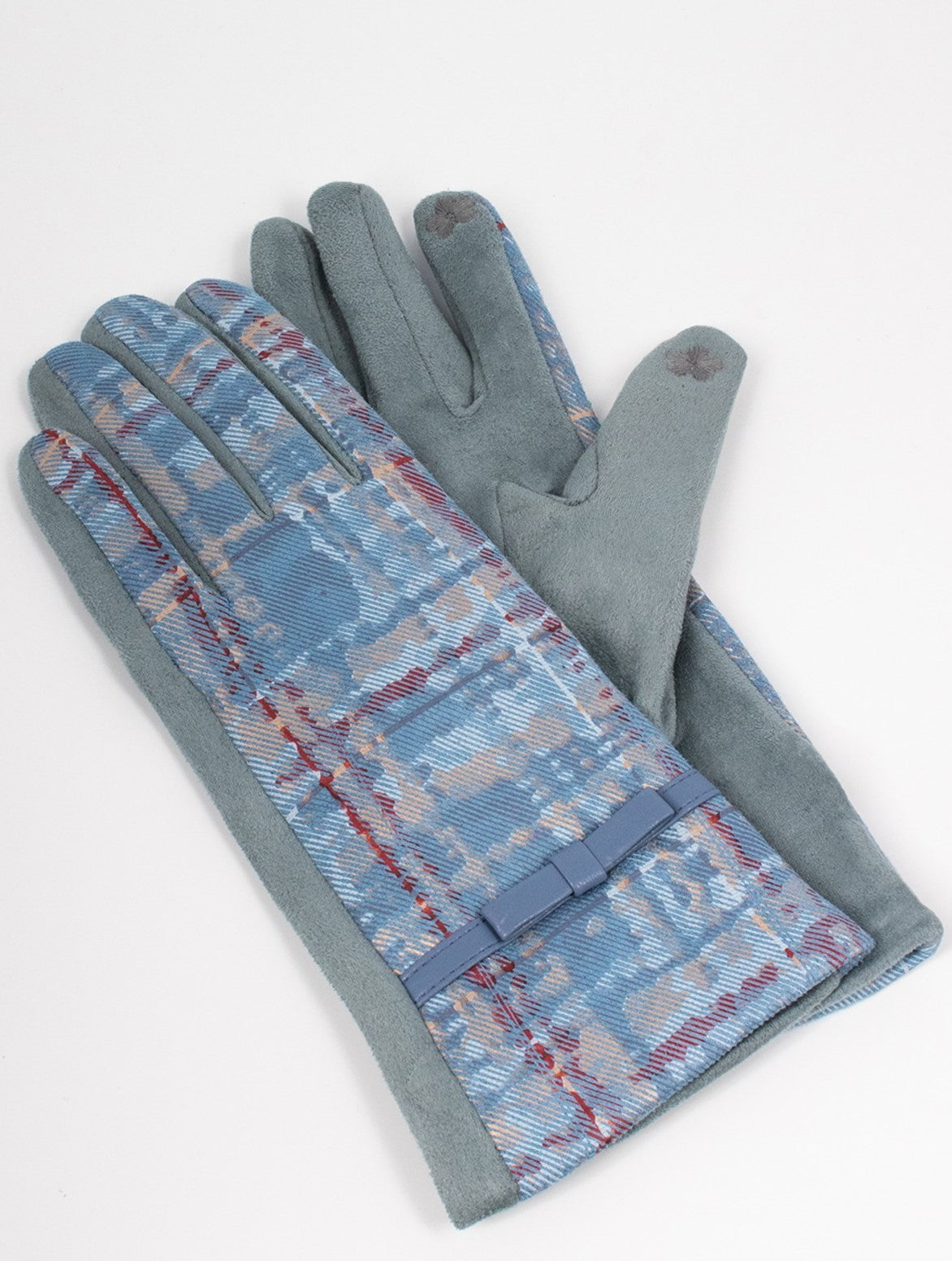 Abstract Print in Light Blue