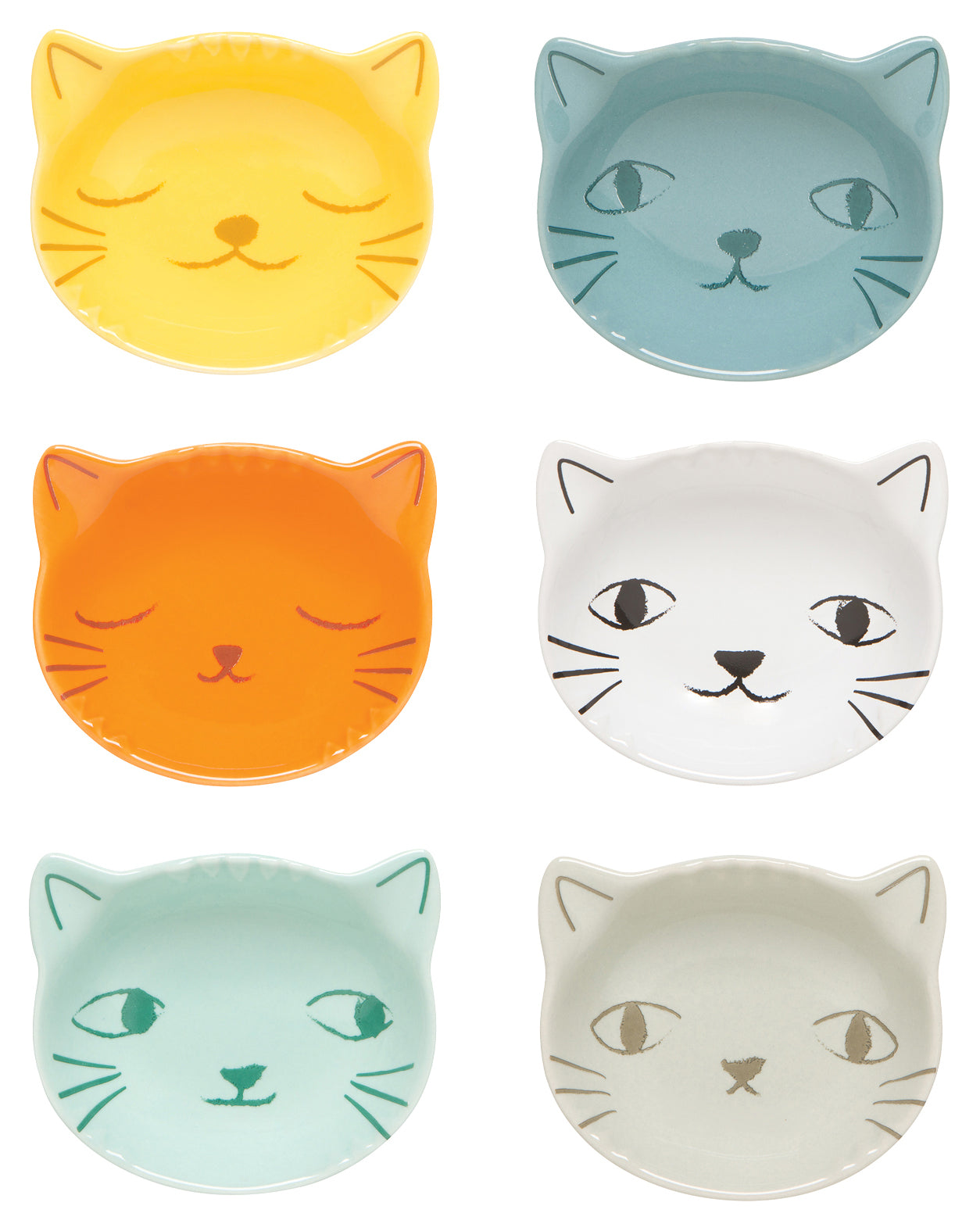 Purrfect Pinch Bowls, Set of 6