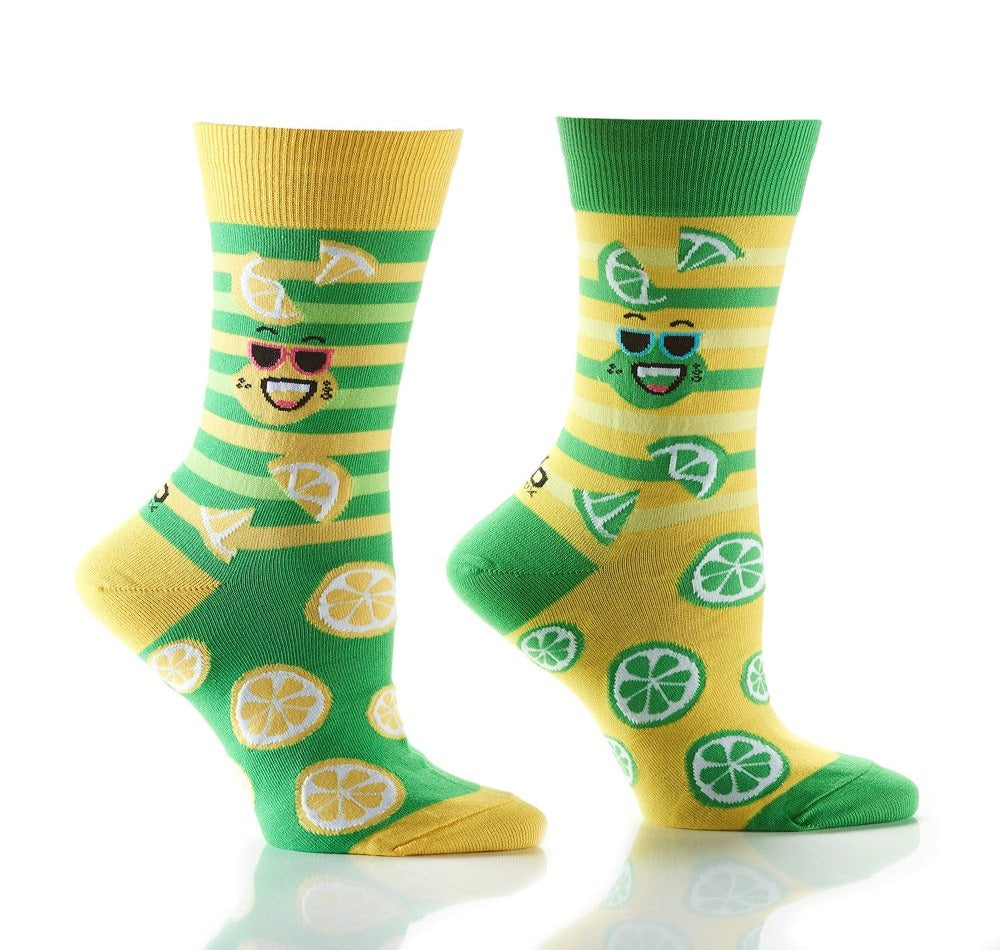 Lemons & Limes, Women's Crew Socks