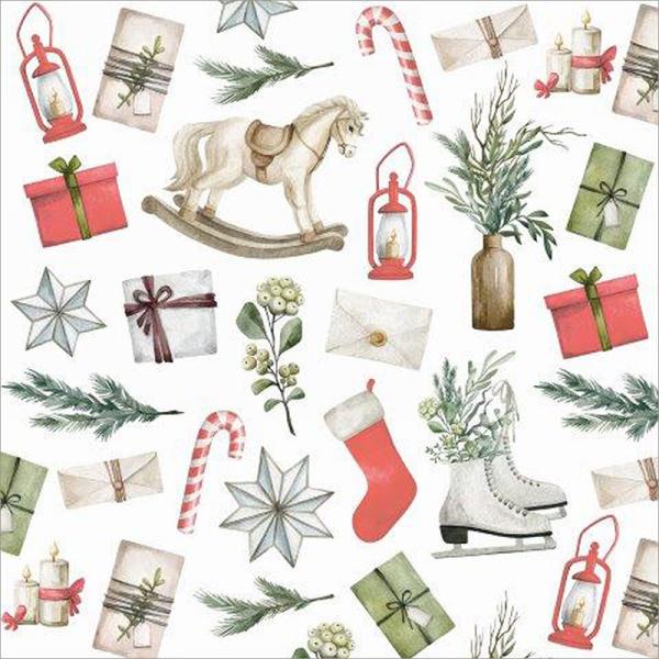 Classic Christmas Lunch Napkins