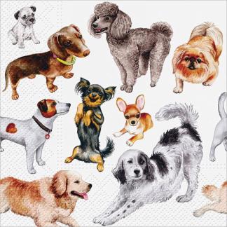 Gone to the Dogs Lunch Napkins
