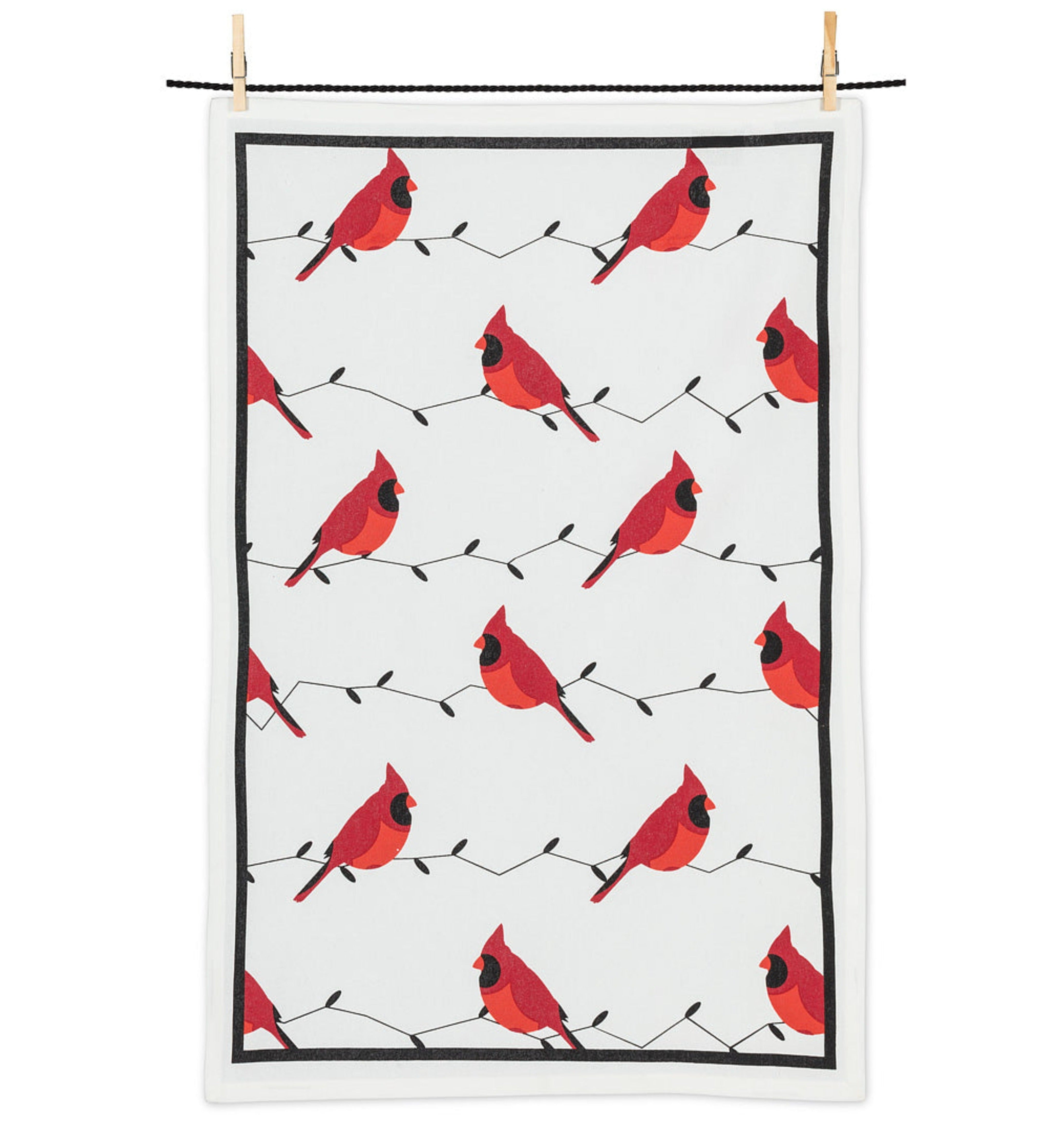 All Over Cardinals Tea Towel