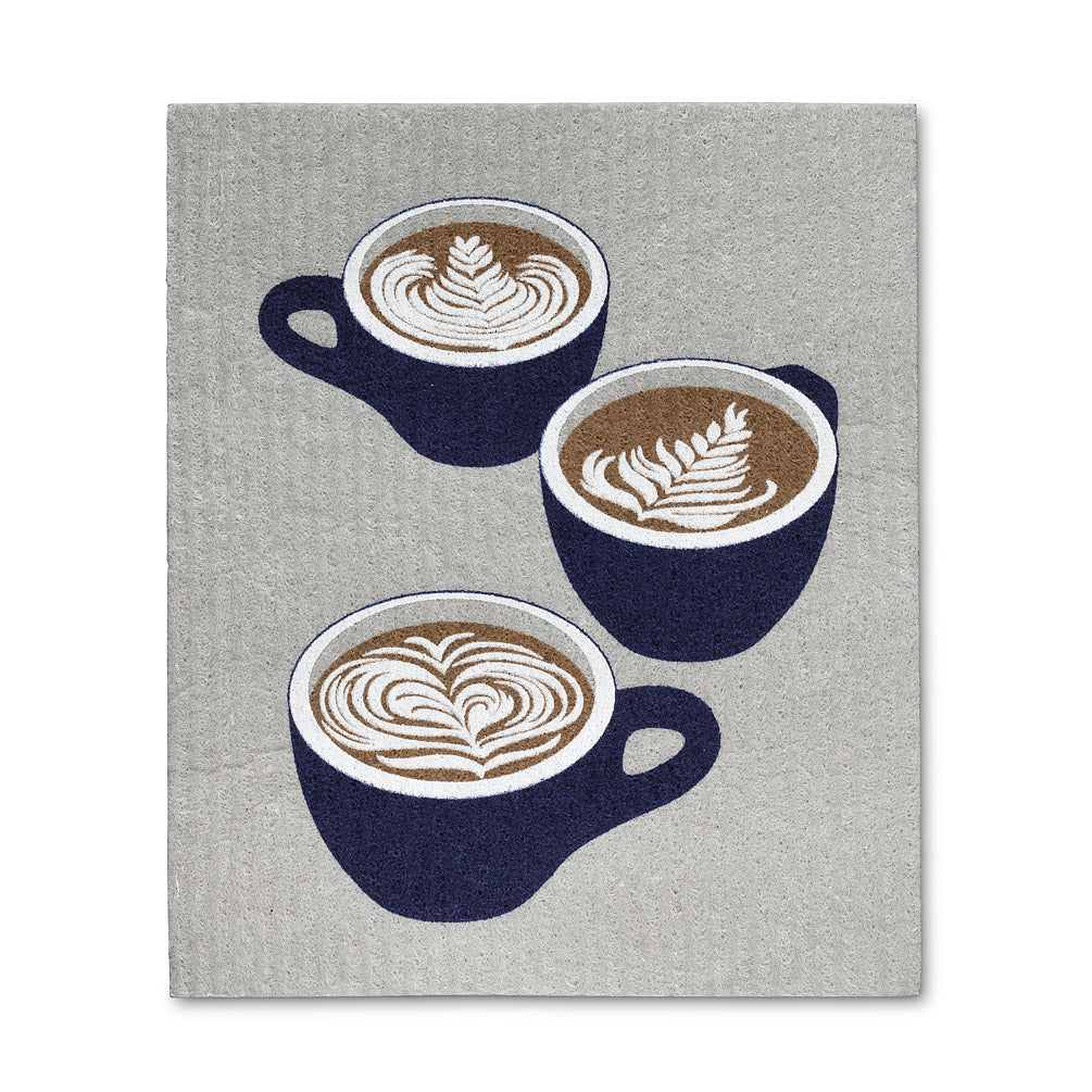 Coffee Cup Dishcloths, Set of 2