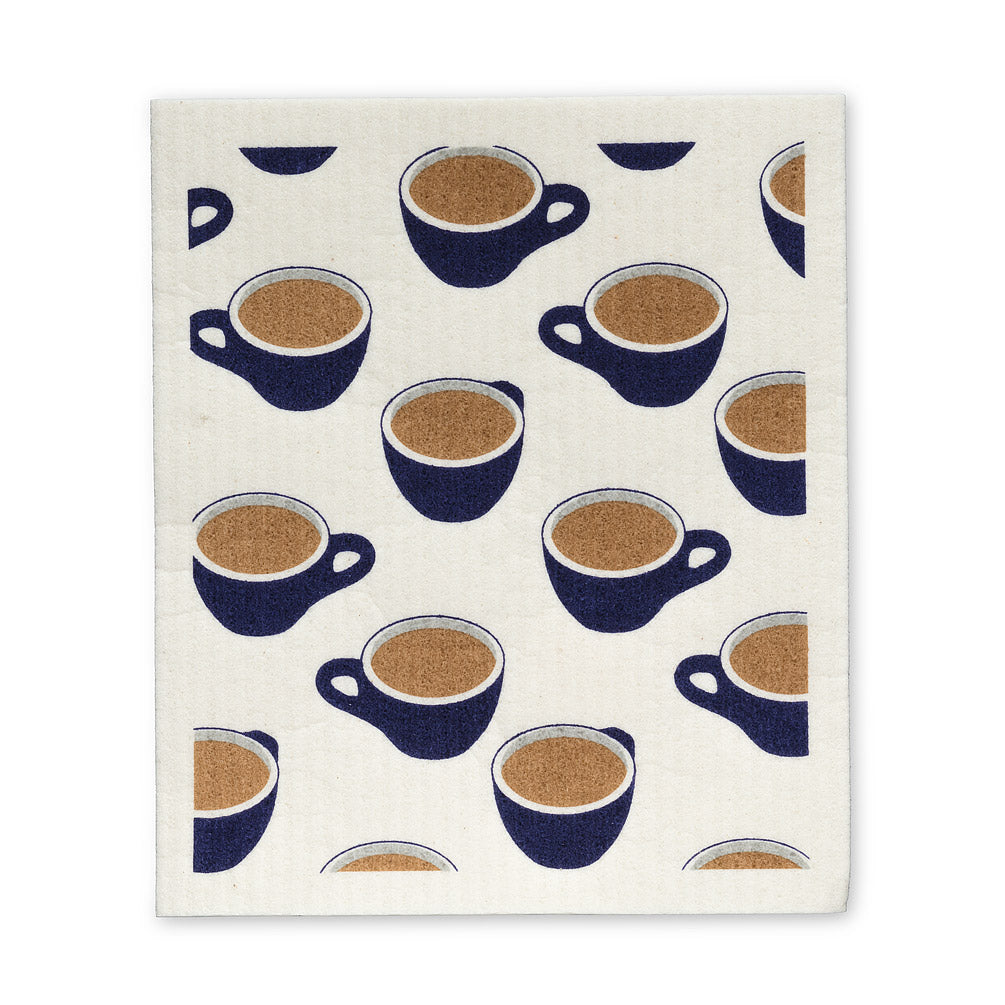 Coffee Cup Dishcloths, Set of 2