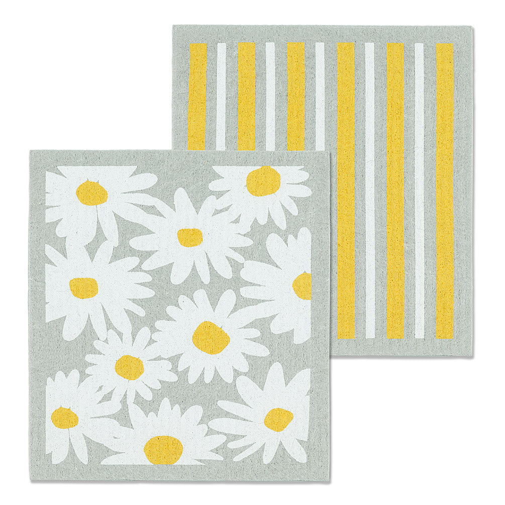 Daisies & Stripes, Set of 2