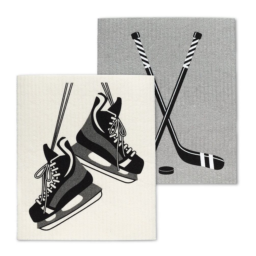 Hockey Skates & Stick, Set of 2