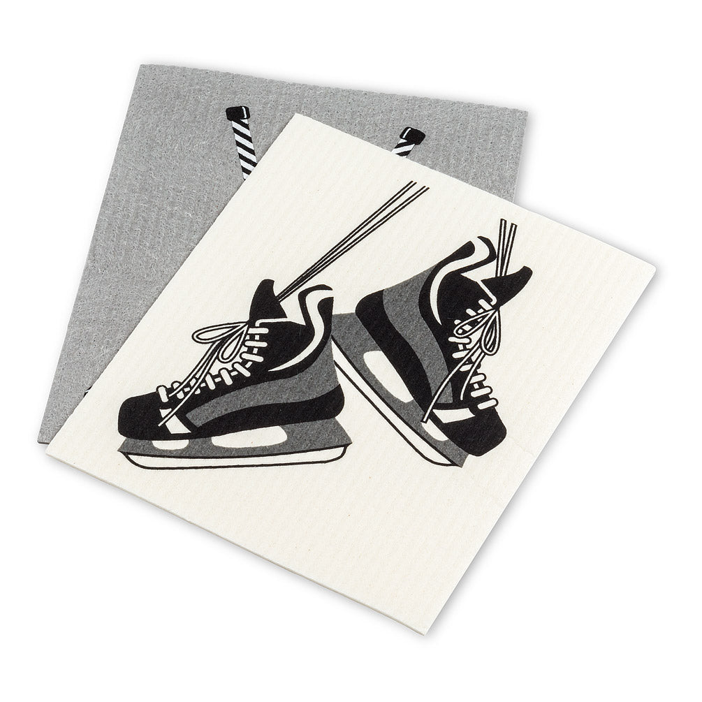 Hockey Skates & Stick, Set of 2