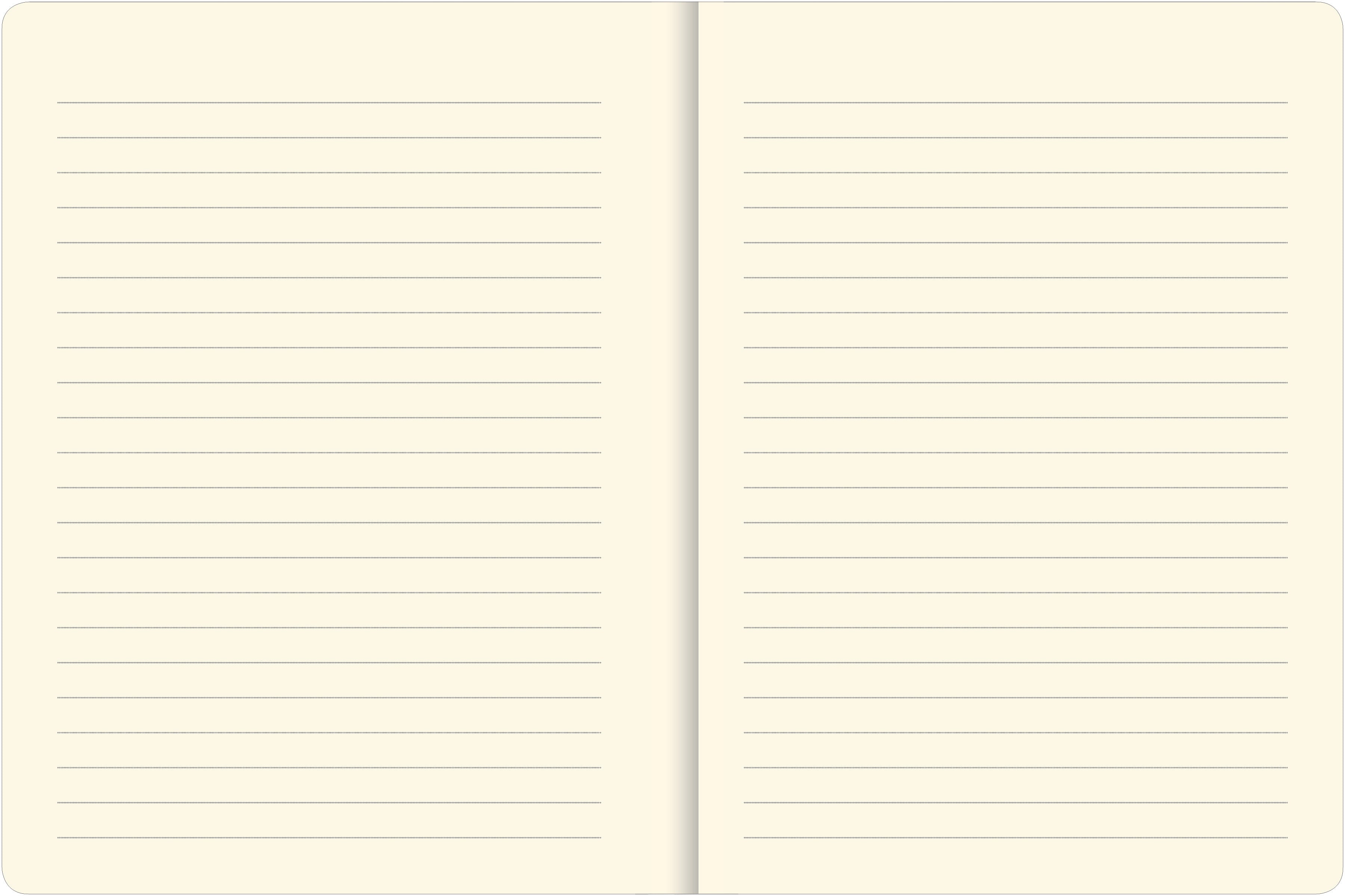 two blank lined pages