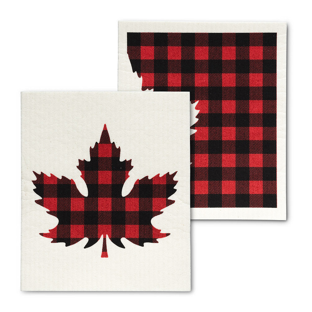 Buffalo Check Maple Leaf, Set of 2