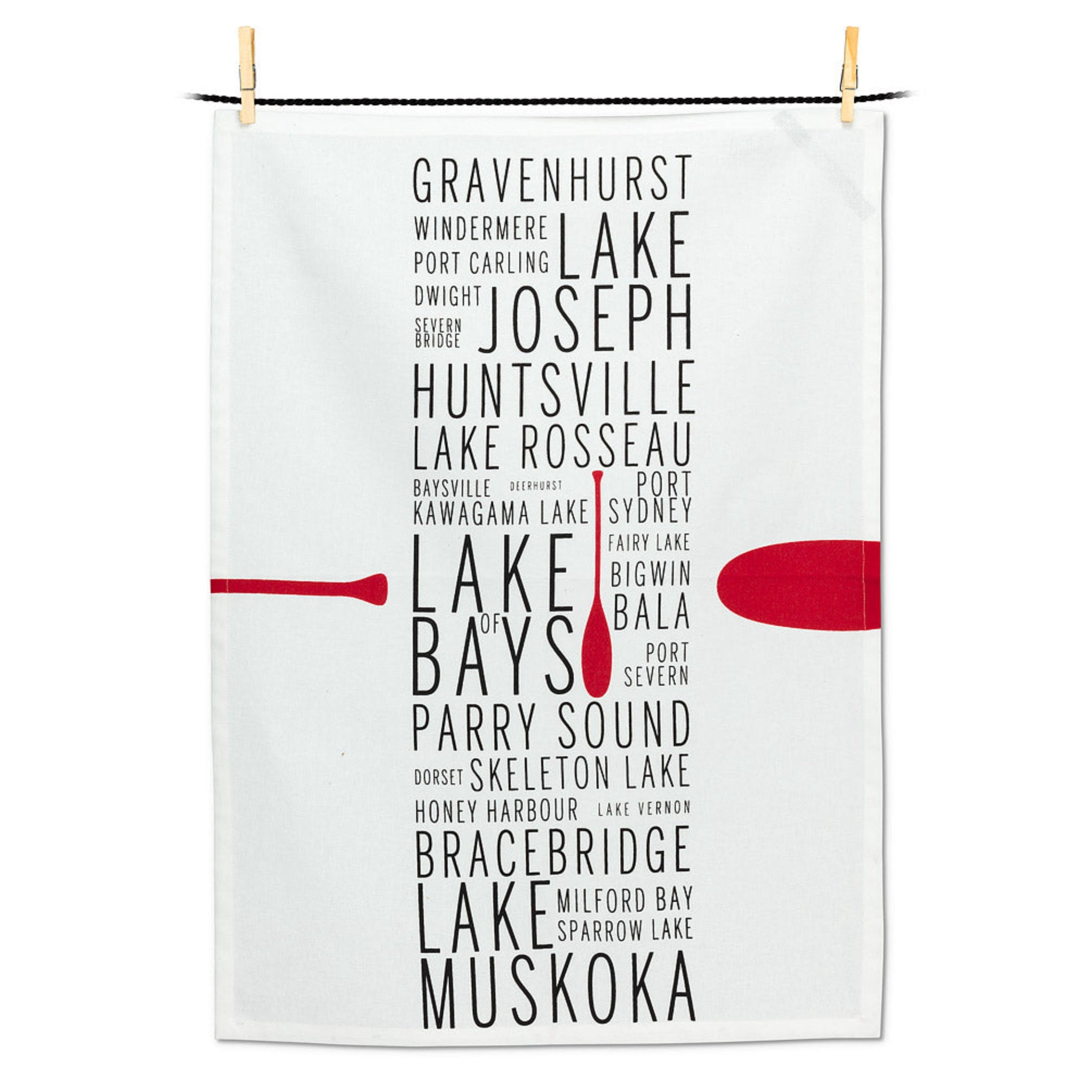 Muskoka Names Tea Towel