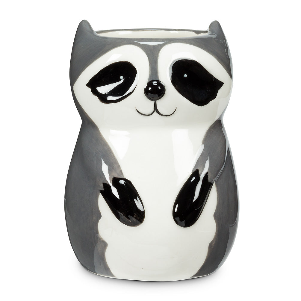 Sitting Raccoon Planter/Vase