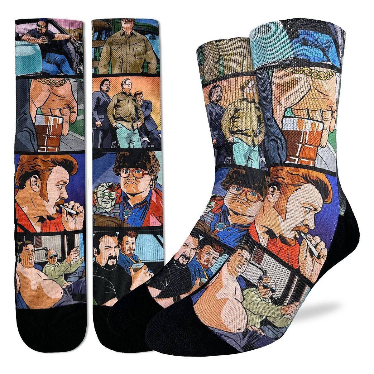 Trailer Park Boys Comic Strip, Active Fit Socks