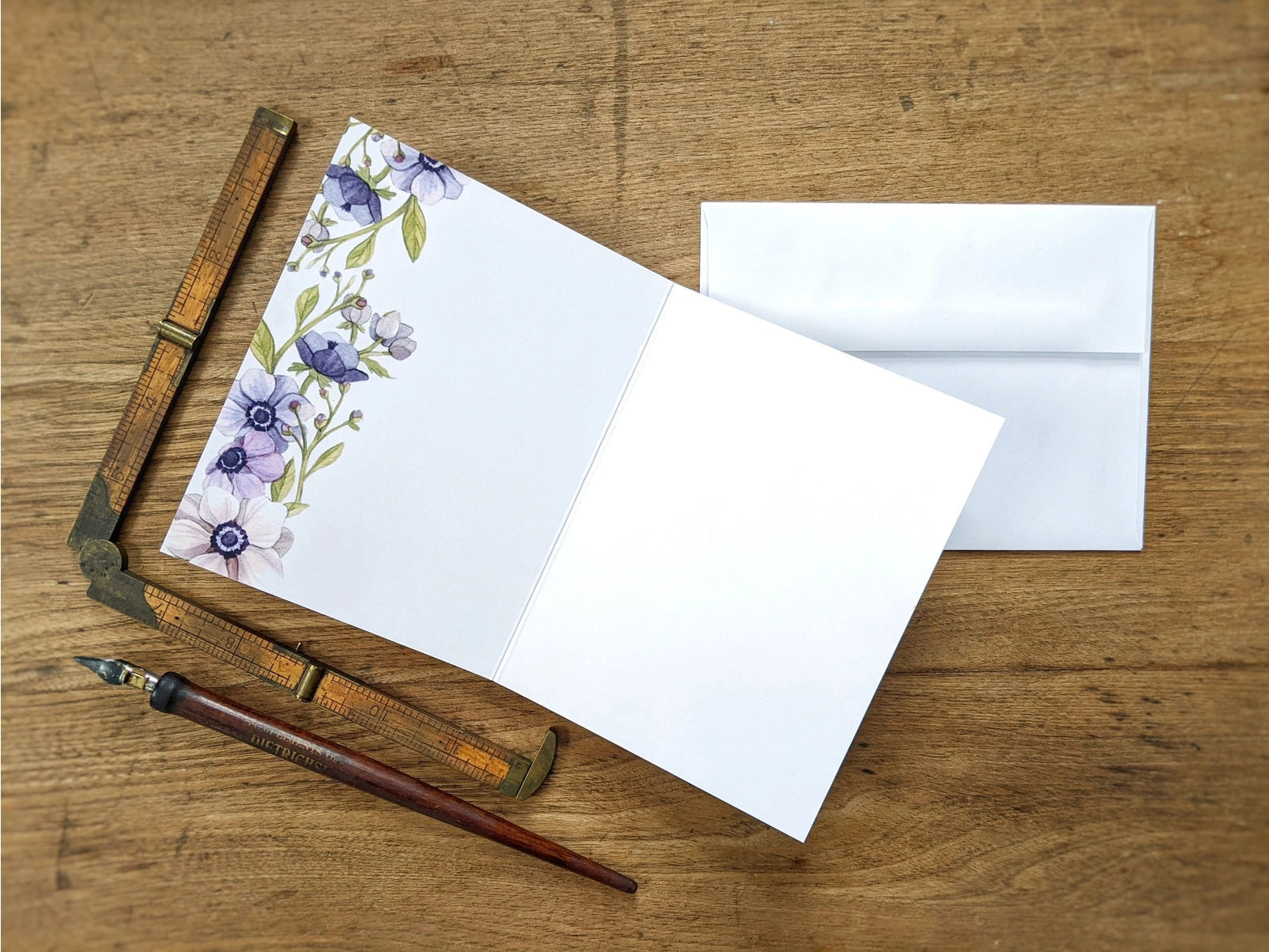 Chickadee With Patterned Feathers, Greeting Card