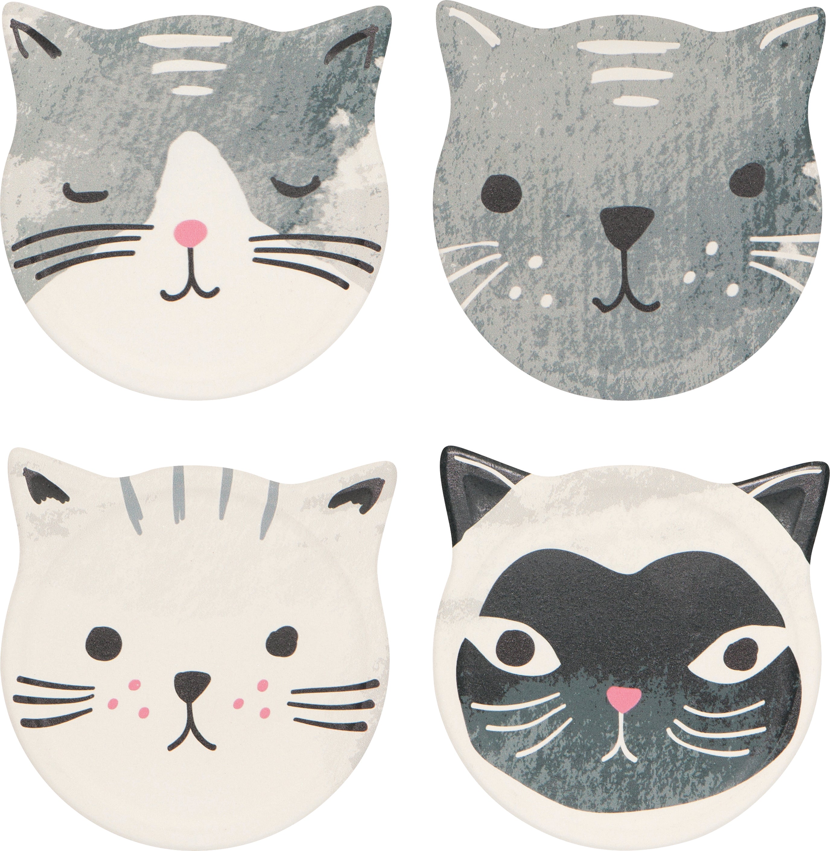 Cats Meow Soak Up Coaster, Set of 4