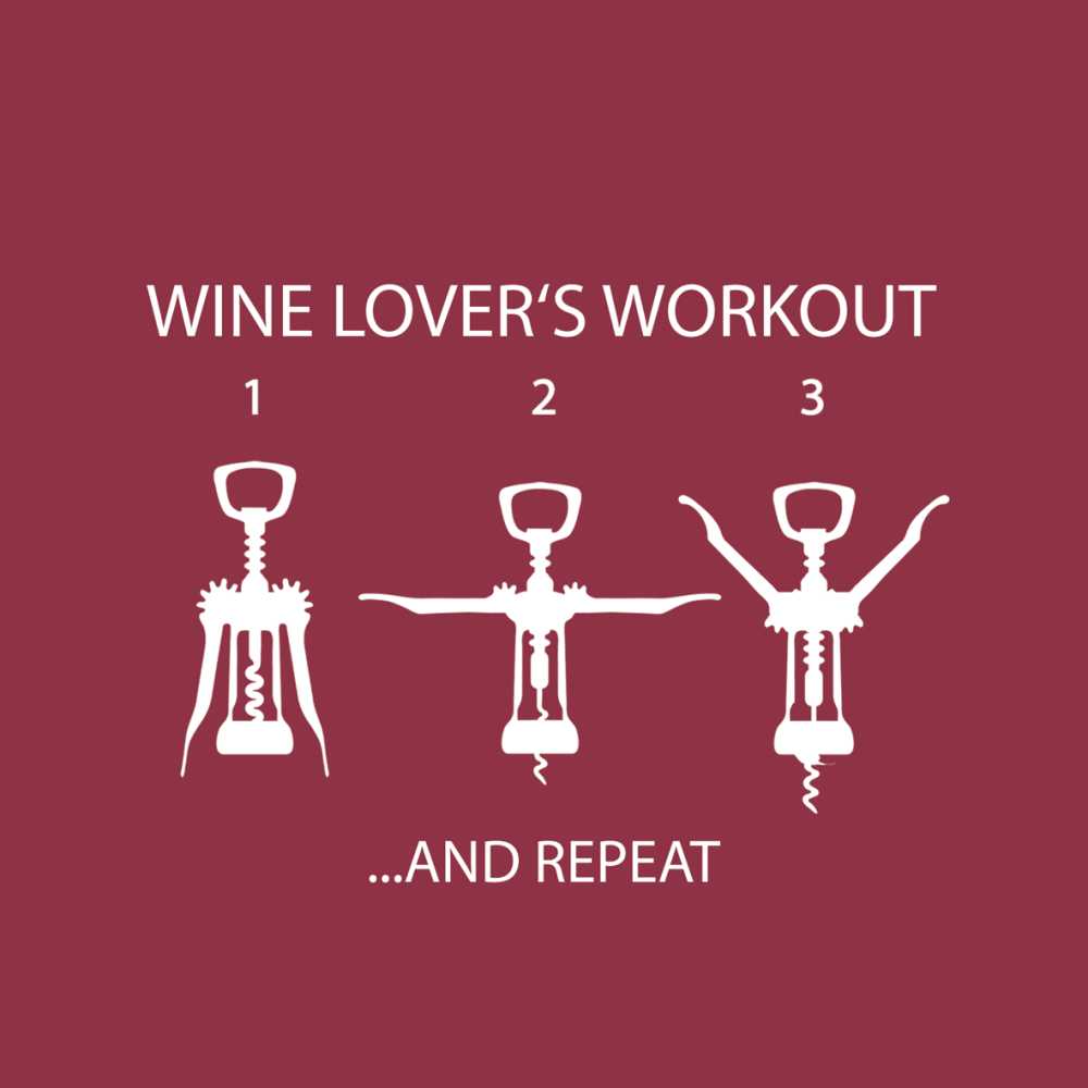 Wine Lovers Workout Cocktail Napkins