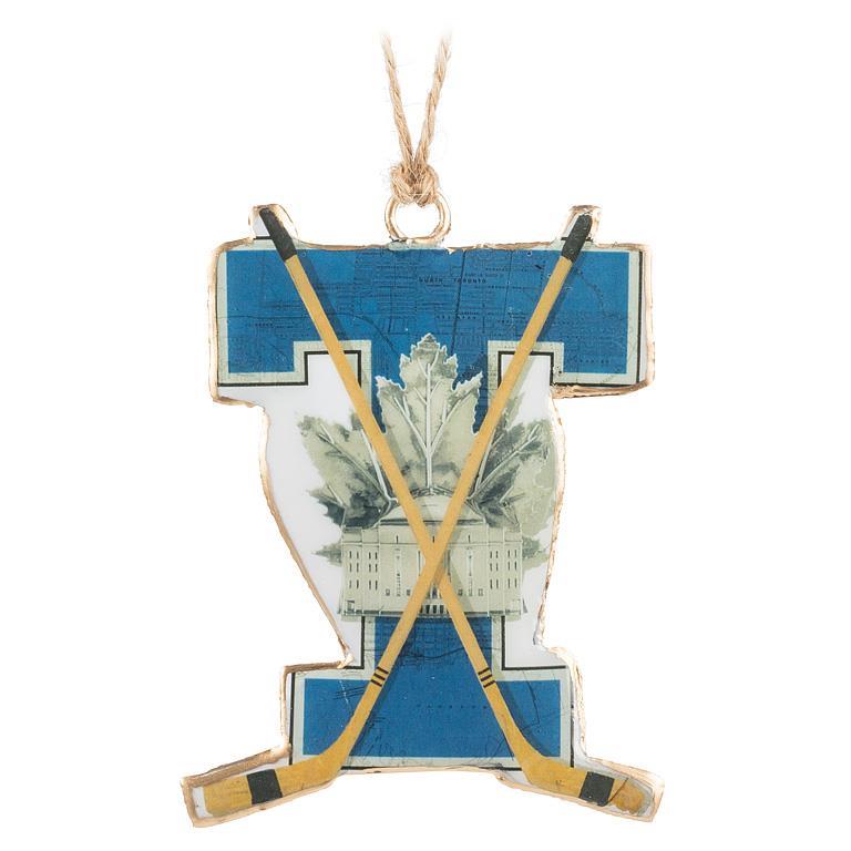 Vintage Hockey Logo Ornament