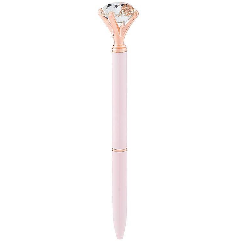 Pen with Large Gem in Pink