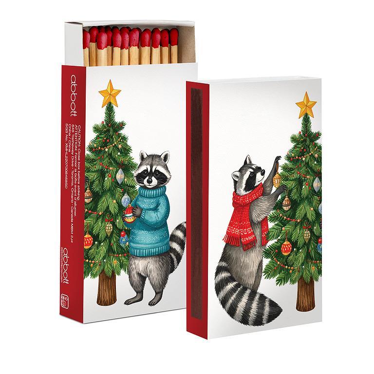 Holiday Raccoons Matches