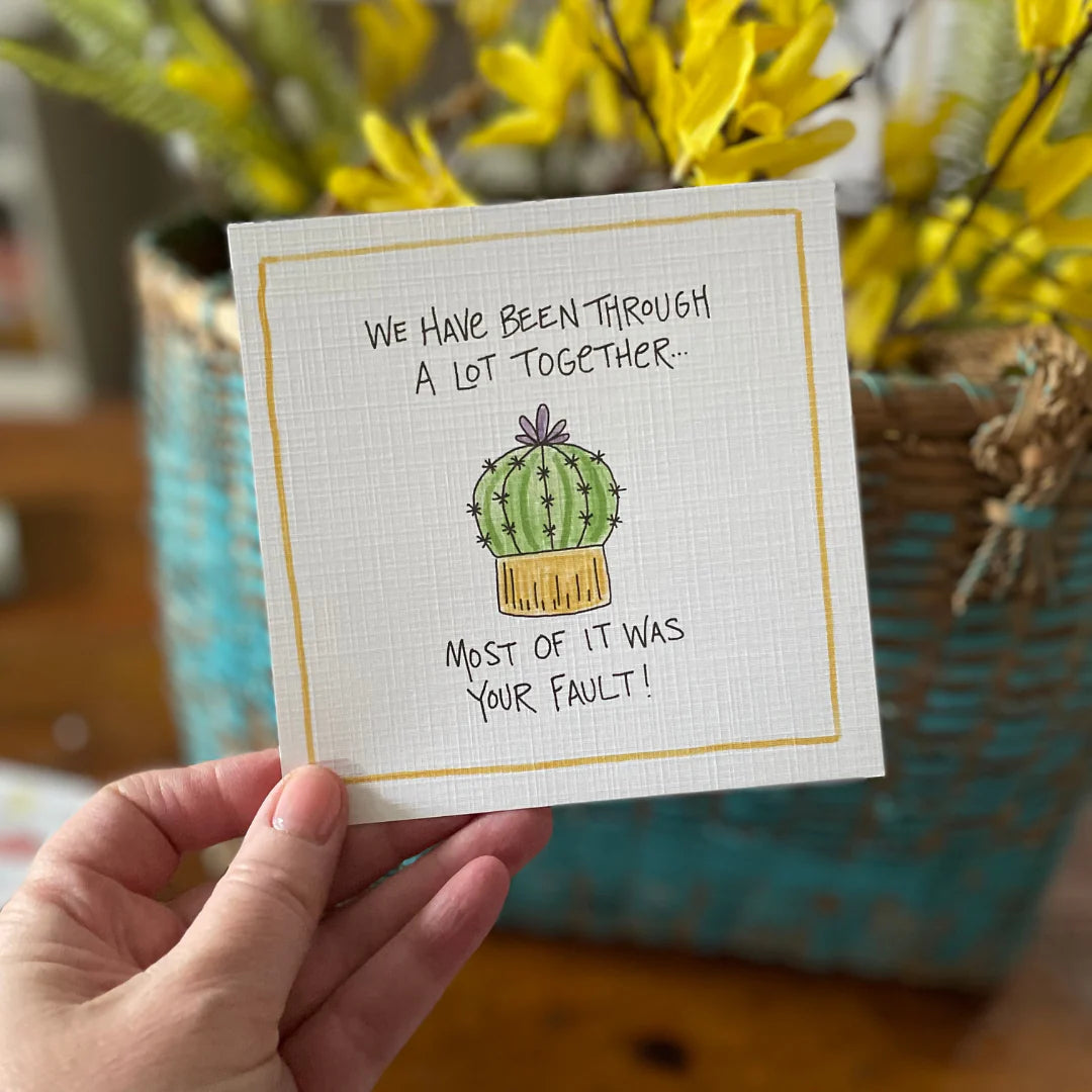 Your Fault, Greeting Card